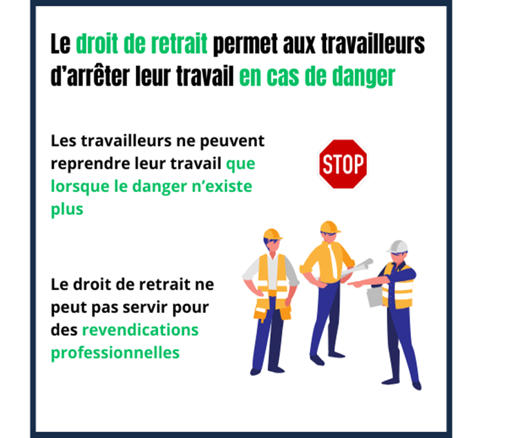 Infographie droit de retrait